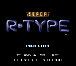 Super R-Type (Europe) Title Screen